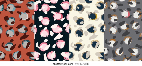 Abstract animal skin leopard pattern design. Jaguar, leopard, cheetah, panther fur.