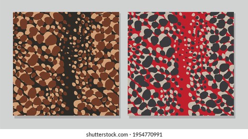 Resumen de diseño de patrones de leopardo de piel animal. Jaguar, leopardo, chita, piel de pantera.