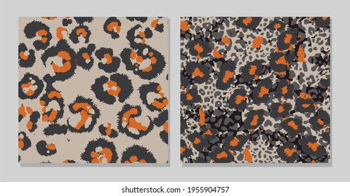 Abstract animal skin leopard pattern design. Jaguar, leopard, cheetah, panther fur.