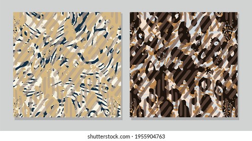 Abstract animal skin leopard pattern design. Jaguar, leopard, cheetah, panther fur.