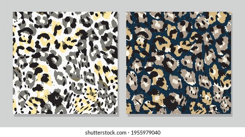 Abstract animal skin leopard pattern design. Jaguar, leopard, cheetah, panther fur.