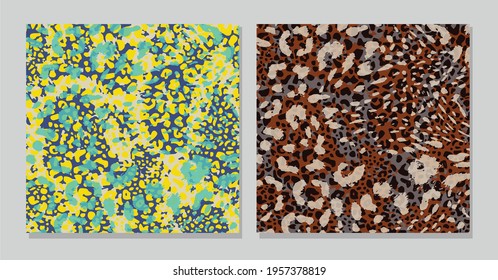 Abstract animal skin leopard pattern design. Jaguar, leopard, cheetah, panther fur.