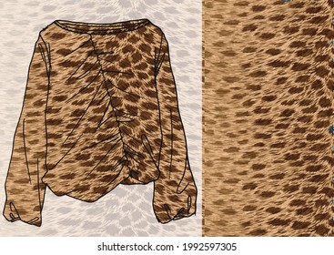 Resumen de diseño de patrones de leopardo de piel animal. Jaguar, leopardo, chita, piel de pantera.