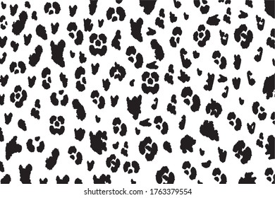 Abstrakter Tierleopard, nahtloses Muster-Design. Jaguar, Leopard, Geparden, Pappelfelle. Schwarz-weißer, nahtloser Tarnhintergrund.
