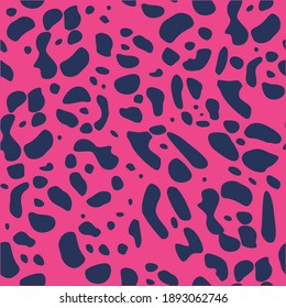 Abstract animal skin leopard seamless pattern design. Jaguar, leopard, cheetah, panther fur. Black and white seamless camouflage background.