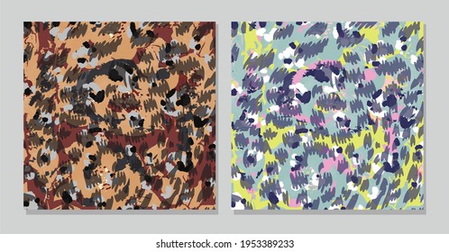 Abstract animal skin leopard seamless pattern design. Jaguar, leopard, cheetah, panther fur. 