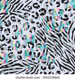 Abstract animal skin leopard seamless pattern design. Jaguar, leopard, cheetah, panther fur. Seamless camouflage background for fabric, textile, design, cover, wrapping.