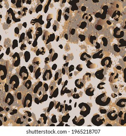 Abstract animal skin leopard seamless pattern design. Jaguar, leopard, cheetah, panther fur. Seamless camouflage background for fabric, textile, design, cover, wrapping.