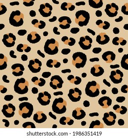 Abstract animal skin leopard seamless pattern. Jaguar, leopard, cheetah, seamless pattern