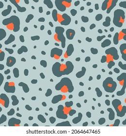 Abstract animal skin leopard seamless vector pattern. Jaguar, leopard, cheetah, panther fur. Digital design for packaging, wallpaper, fabric and textile.