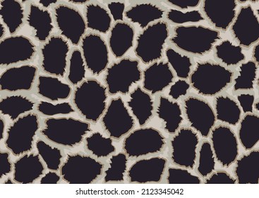 Abstract animal skin leopard seamless pattern design. Jaguar, leopard, cheetah, panther fur. Bold colors seamless camouflage background.