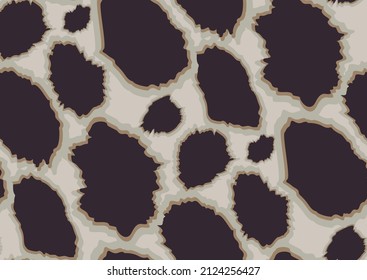 Abstract animal skin leopard seamless pattern design. Jaguar, leopard, cheetah, panther fur. Bold colors seamless camouflage background.