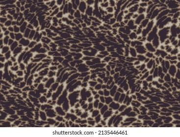 Abstract animal skin leopard seamless pattern design. Jaguar, leopard, cheetah, panther fur. Beige, brown colors seamless camouflage background.