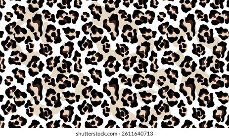 Abstract animal skin leopard seamless pattern design. Jaguar, leopard, cheetah, panther fur.