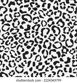 Abstract animal skin leopard stitch pattern design. Jaguar, leopard, cita, panther fur. Camouflage background without text in black and white.