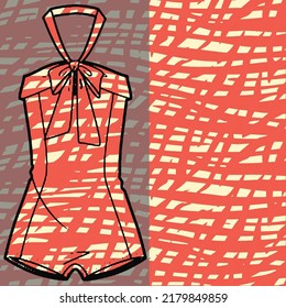 Abstract animal skin pattern texture, Fashionable print on women's top mockup. Wallpapers, print. Liberty style. Trendy design