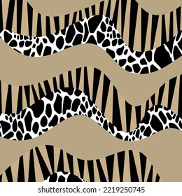 Abstract animal skin pattern. Vector Illustration.