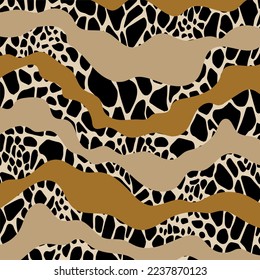 Abstract animal skin pattern. Vector Illustration.