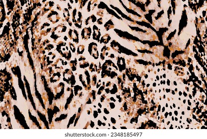 Abstract animal skin pattern. Vector Illustration