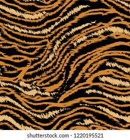 Abstract animal skin pattern.Seamless tiger background texture.