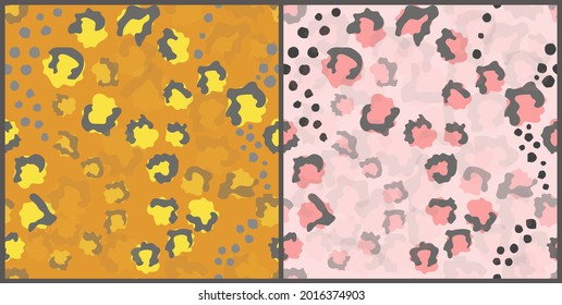Abstract Animal Skin Seamless Pattern Hand Drawn