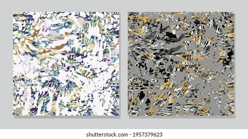 Abstract animal skin tiger seamless pattern design. 