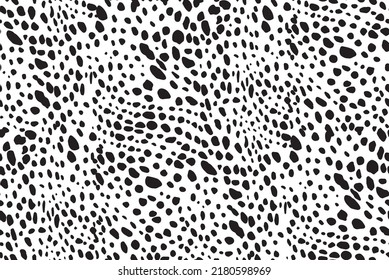 Abstract Animal Vector Dots Seamless Pattern Cheetah Cat Leopard Spots Repeated Allover Print Design Trendy Fashion Colors Decorative Background