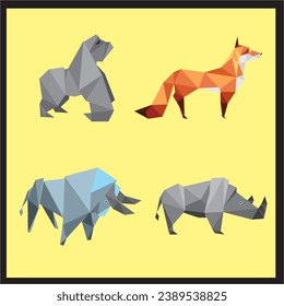 abstract animal vector, nice and simple
