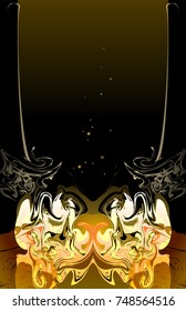 Abstract animal wild face
