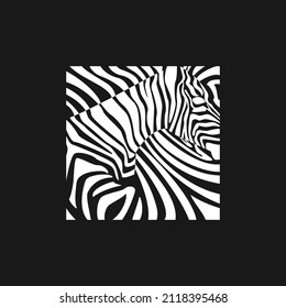 Abstract animal zebra vector design. suitable for logos, wallpapers, posters etc.
