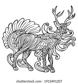 abstract animals decoration vector illustration,
isolated on white background.Animals top view
