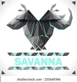 Abstract animals from savanna 