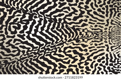Abstractas patrón inspirado en la piel de un animal con líneas orgánicas fluidas y un fondo suave degradado. Ideal para textiles, Fondos de pantalla, empaques y diseño decorativo moderno.