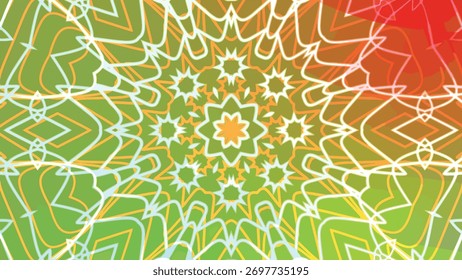 Fundo animado abstrato de linhas brilhantes coloridas com formas geométricas em movimento, Abstracts Twirls Kaleidoscope A, estoque de realeza.