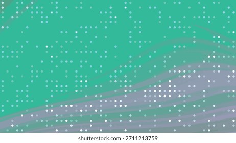 Fondo animado Abstractas con puntos y ondas fluidas de color verde y púrpura movimiento líquido, abstractos Twirl Blink Dot, Regalías de valores.