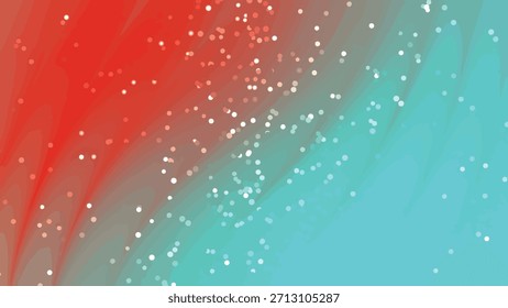 Fundo animado abstrato com partículas cintilantes e cores vibrantes vermelho e azul-petróleo, Abstracts Twirls Particles, estoque de royalty.