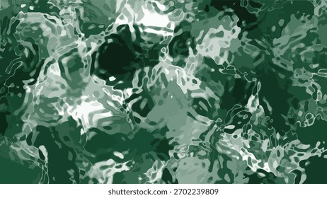 Fundo líquido verde animado abstrato com ondulação, fluxo e superfície reflexiva., Abstracts Plastic Water, Stock royalty.
