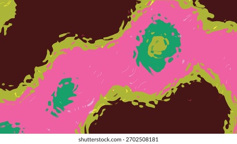 Abstrakter, animierter, flüssiger Hintergrund mit lebendigen Farben, die in einer Schleife fließen und sich in Form bringen, Abstracts Liquid Water C, Lizenzartikel.
