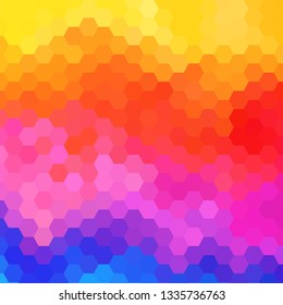 abstract animated stained background video - full spectrum colors - horizontal rainbow