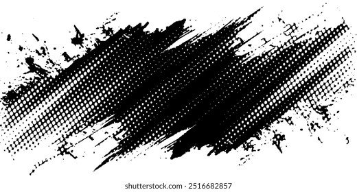 Abstract animation of ink masks by brush. Animation. Ink Brush Stroke Set. Perfect for motion graphics, digital composition