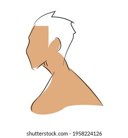 Abstract anime character vector illustration