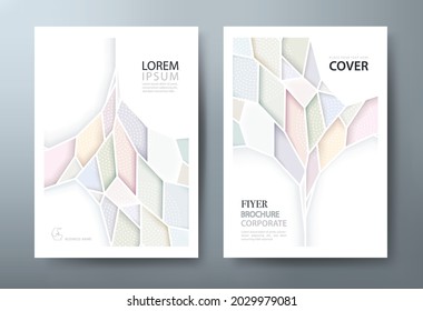 Abstract Annual Report Brochure, Book Cover, Flyer Template.