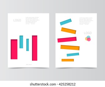 Abstract Annual report, brochure layout. Flyer template. Creative Leaflet design. Brochure design. Leaflet layout. Presentation template. Vector brochure template. Brochure eps 10