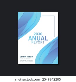 Informe anual Abstractas Plantilla de folletos