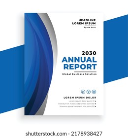 abstract annual report business brochure design