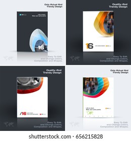 Abstract annual report, business vector template. Brochure design, cover modern layout, flyer in A4 with colourful soft, pebble shapes for nature, ecology, finance with light background. 