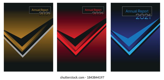 Abstract annual report cover design. Catalogue and brochure template.