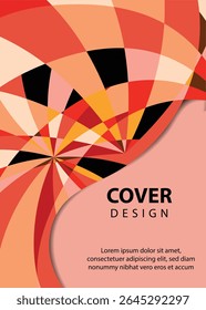 abstract annual report cover design