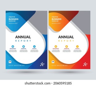 Resumen Concepto de plantilla de diseño de informe anual