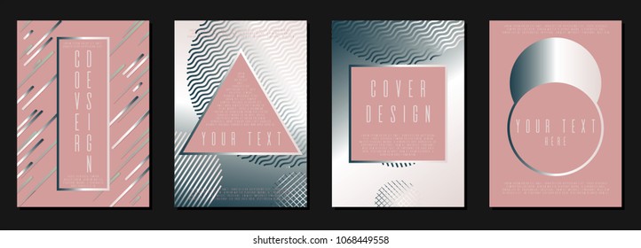 Abstract annual report design for your business. Vector cover design. Can be used for poster, brochure, magazine, card, book, flyer, banner, anniversary. Trendy corporate style.